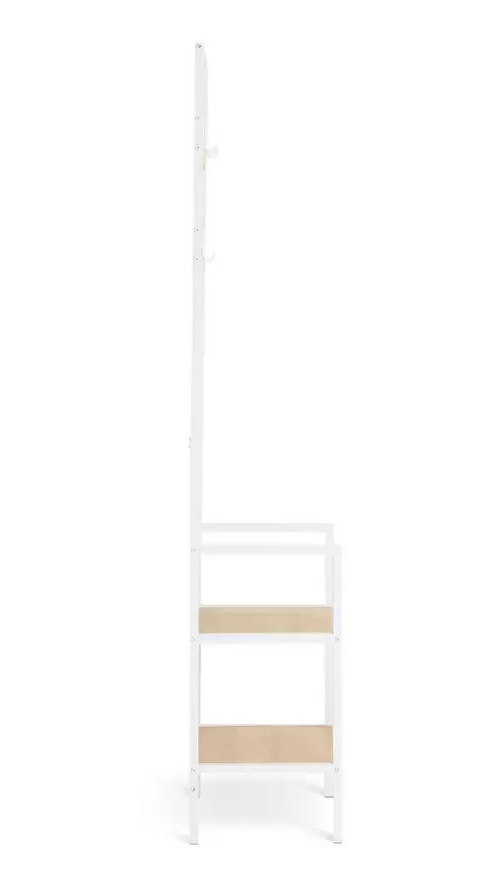 Flindor Hallway Tree Oak | Hallway Coat Rack Shoe Storage Furniture