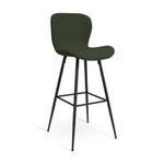 Etta Pair of Fabric Bar Stools - Green | Counter Stools Pair