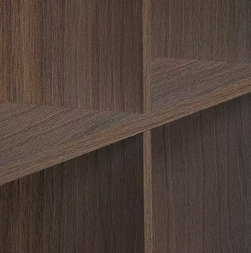 Home Squares 4 Cube Storage Unit Walnut | Cube Shelving Storage Bookcase Furnitu
