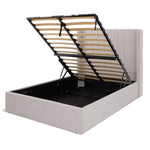 Kempley Double End Lift Ottoman Bed - Grey | Space Saving Sleep Solution