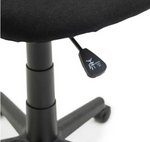 Fabric Office Chair Black | Desk Chair Adjustable Swivel Home Office