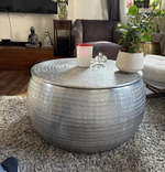 Sona Storage Coffee Table Silver | Modern Living Room Coffee Table