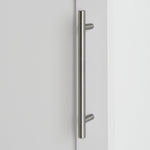Munich Panelled 1 Door Wardrobe - White | Compact Clothing Organization