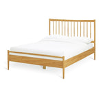 Chiltern Spindle Kingsize Wooden Bed Frame - Oak | Contemporary Interior Design