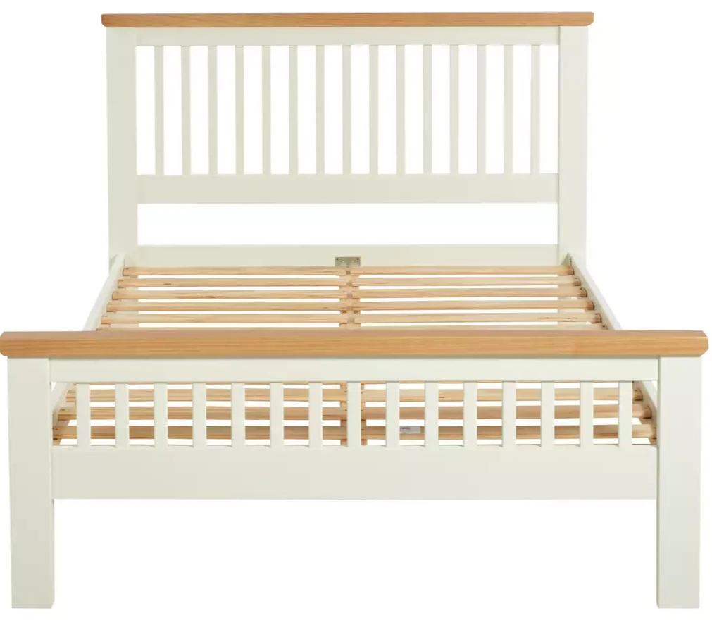 Home Aubrey Double Wooden Bed Frame - Two Tone (B Grade)