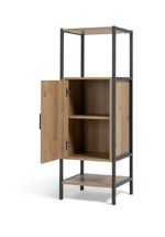 Habitat Loft Living 1 Door Cabinet - Oak | Stylish Storage for Bathroom Hallway