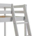 Kaycie High Sleeper Bed Single Bed Frame - White | Space Saving Design