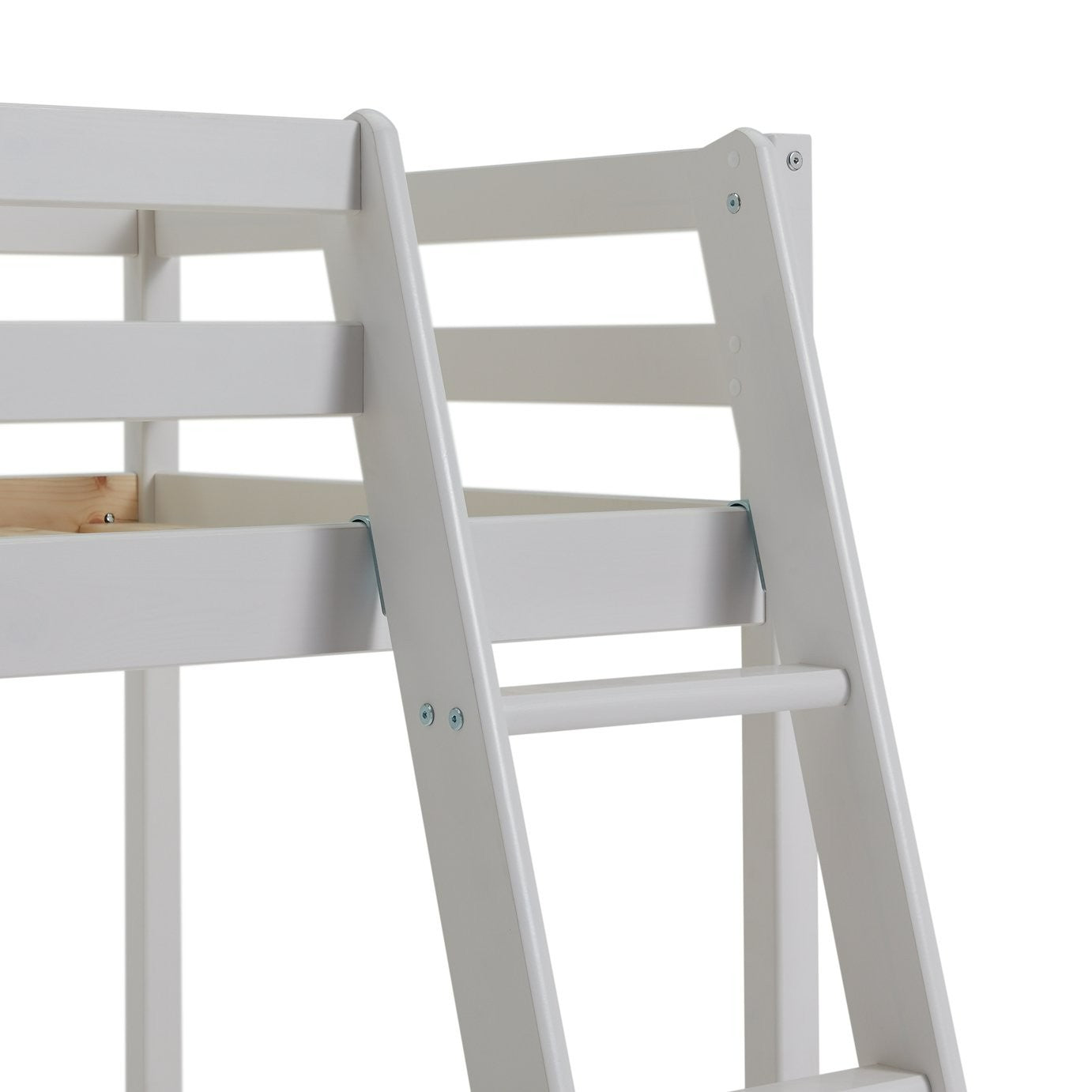 Kaycie High Sleeper Bed Single Bed Frame - White | Space Saving Design