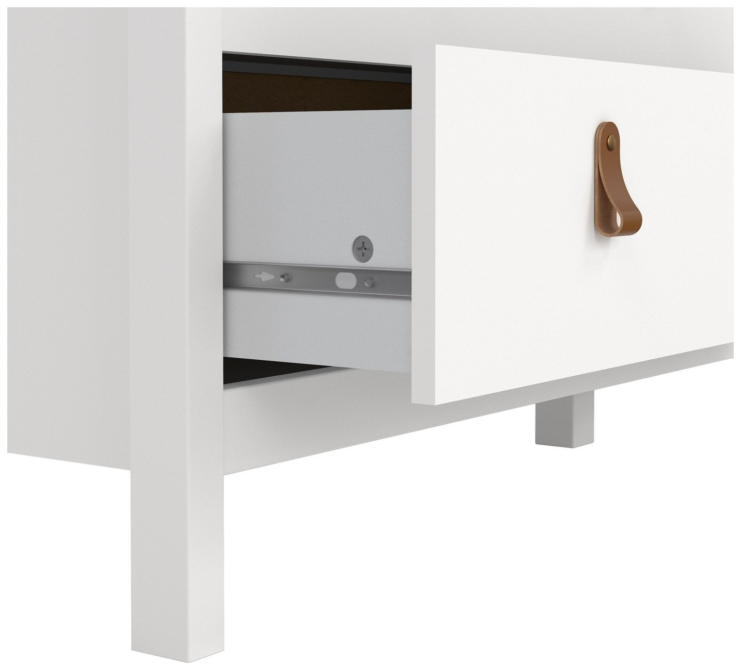 Tvilum Madrid 8 Drawer Chest - White | Modern Bedroom Storage