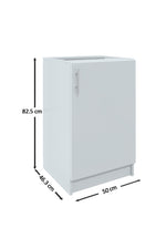 Küchenunterschrank 50cm Weiß Matt – Unterschrank Küche 500mm Küchenschrank Moder