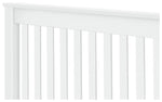 Aspley Kingsize Wooden Bed Frame - White (S)