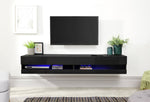 GFW Galicia 150cm LED Wall TV Unit - Black