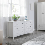 Minato 6 Drawer Chest - White | Modern Everyday Storage