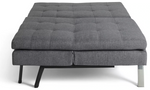 Home Duo Fabric 2 Seater Clic Clac Sofa Bed - Charcoal ( B Grade 53563 - 53568 )