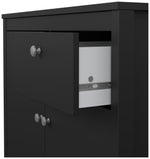 Tvilum Madrid 2 Door 1 Drawer Sideboard - Black