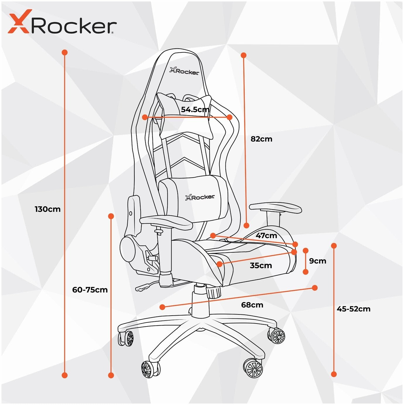 X Rocker Alpha eSports Office Gaming Chair - Blue