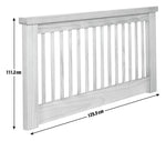 Home Aubrey Small Double Headboard - White | Minimalist white headboard