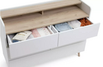 Habitat Skandi 4+1 Drawer Chest - White Two Tone