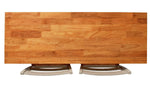 Home Chicago Extending Grey Bar Table & 2 Grey Stools | Kitchen Breakfast Set