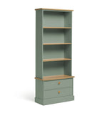 Home Winchester Bookcase - Green | Elegant Room Arrangement