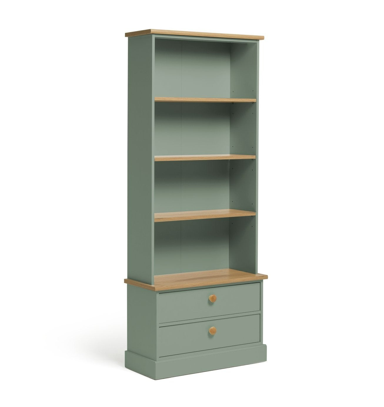 Home Winchester Bookcase - Green | Elegant Room Arrangement