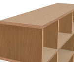 Habitat Cubes Wide Boockase - Oak Effect | Wooden Storage Shelving Unit Living