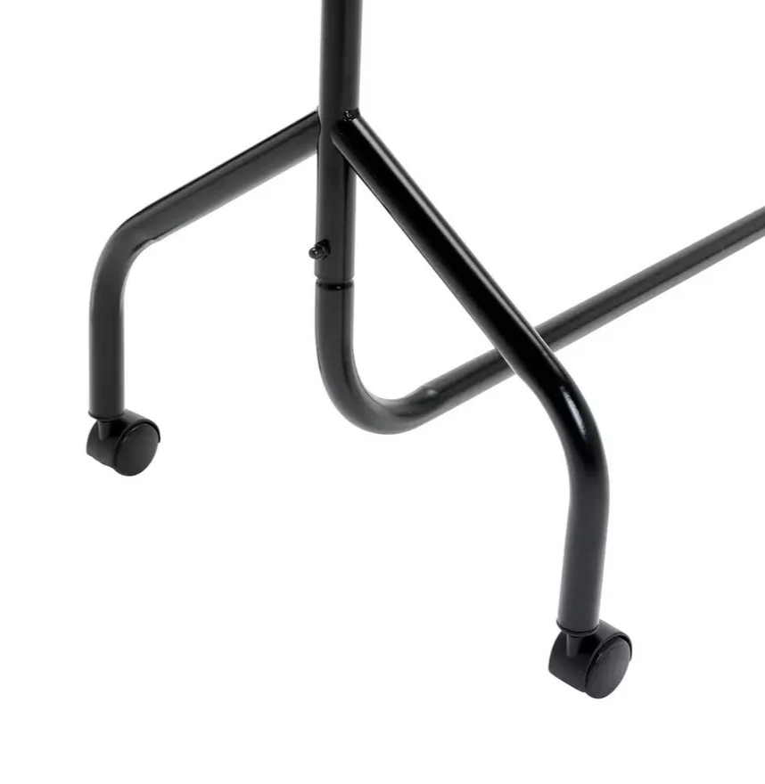 Home Heavy Duty Single 5 Feet Clothes Rail Black | Garment Hanging Rail Clothes 
