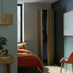 Atlas 1 Door Wardrobe - Oak (B Grade)