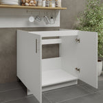 JD Greta Adjustable Legs Kitchen Sink Unit 800mm - White Matt A-