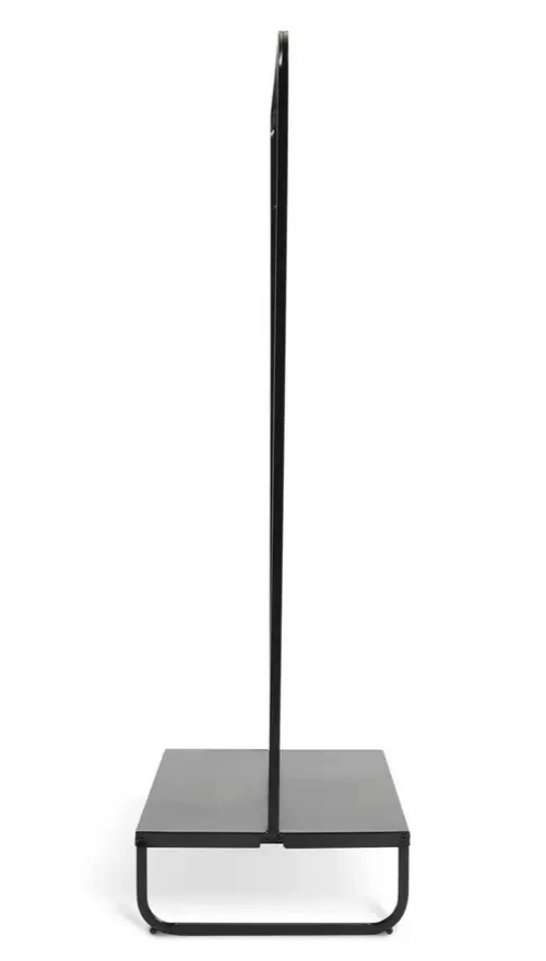 Lorelei Double Clothes Rail Black | Open Wardrobe Garment Storage Rack Furniture
