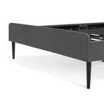 Kristopher Double Fabric Bed Frame Charcoal | Modern Bedroom Furniture Bedstead