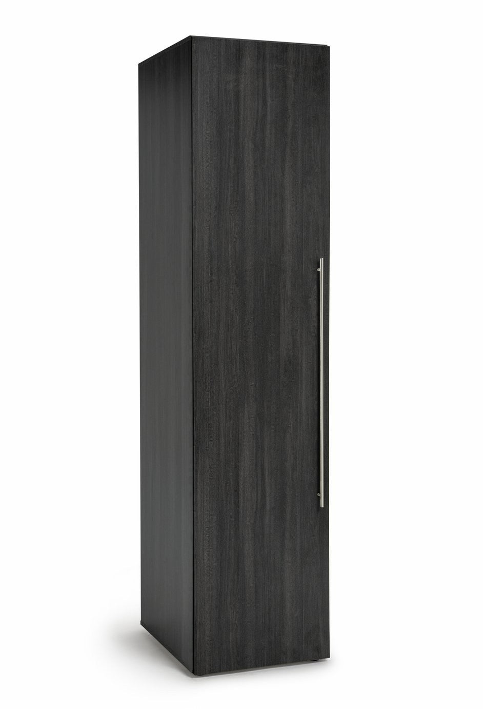 Atlas 1 Door Wardrobe - Black & Brown | Compact Clothing Organization