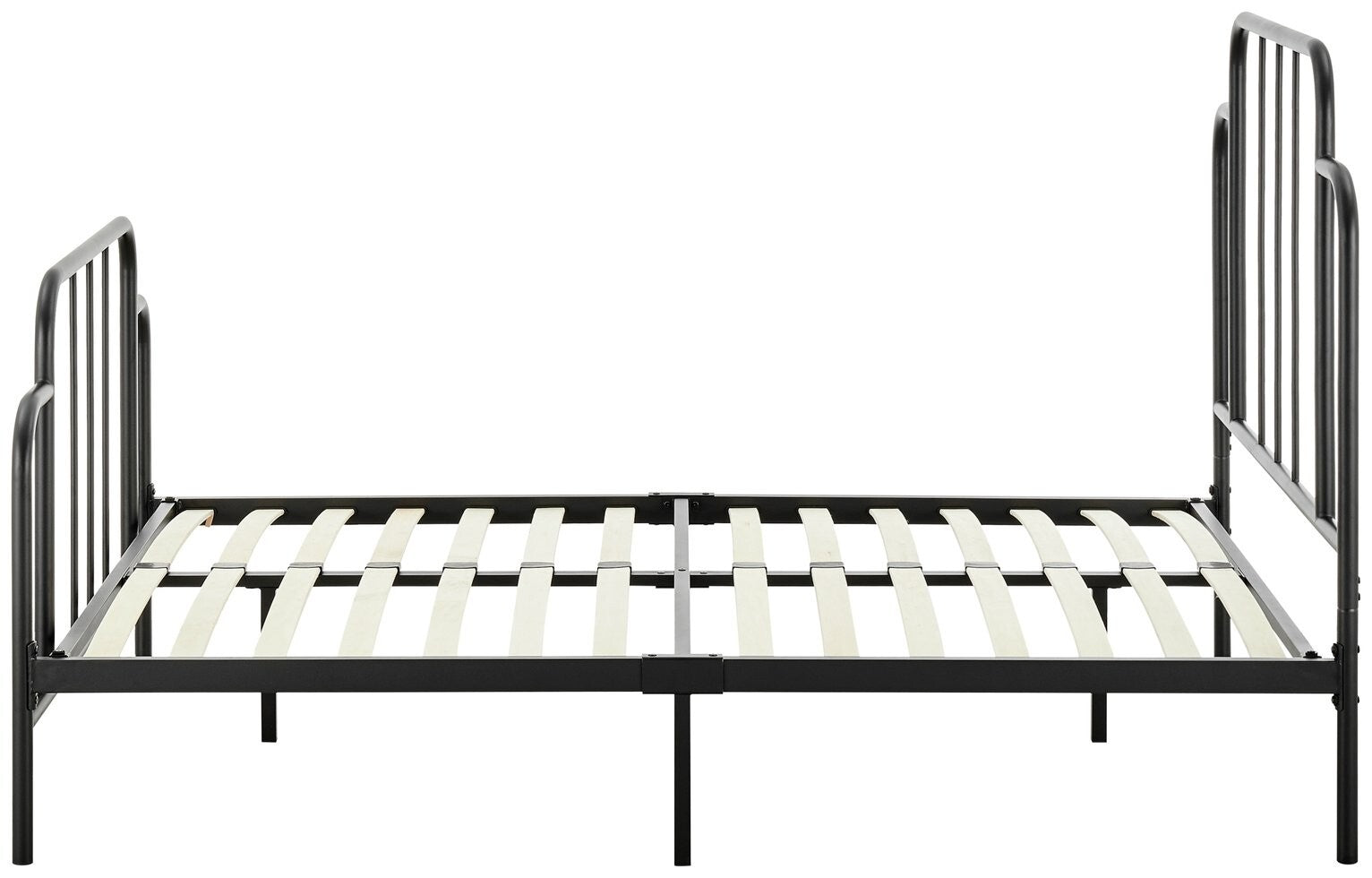 Jacques Double Metal Bed Frame Black | Sturdy Durable Support Base Modern Design