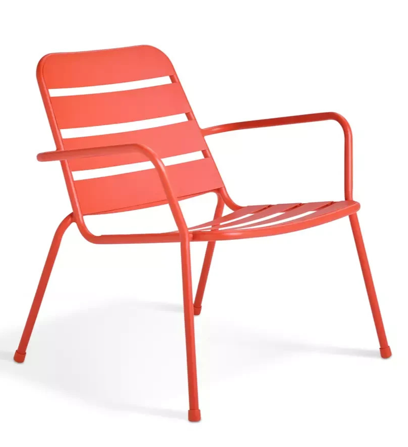 Annika 2 Seater Metal Garden Bistro Set - Red B GRADE