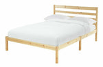 Home Kaycie Double Wooden Bed Frame - Pine | Sturdy Solid Wood Bed for Bedroom
