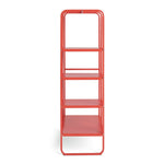 Lorelei Rail With Shelves - Red | Double clothes rail and shelving unit