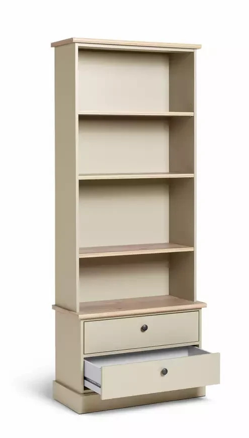 Home Winchester Bookcase Natural | Wooden Storage Shelving Display Unit