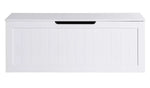 Marston XL Shaker Blanket Box White | Bedroom Storage Chest Wooden Trunk Ottoman