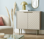 Habitat Oti 2 Door Sideboard Champagne | Modern Storage Cabinet Minimalist Home