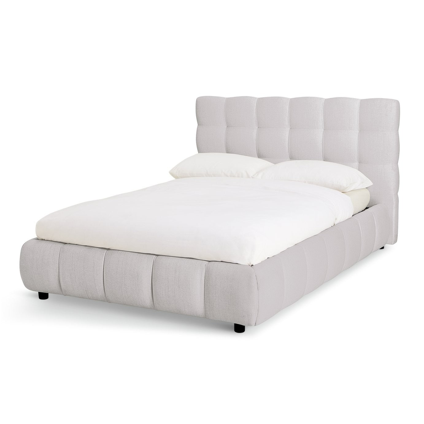 Bowie Small Double End Lift Ottoman Bed - Grey | Practical Lift Mechanism