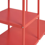 Lorelei Rail With Shelves - Red | Double clothes rail and shelving unit
