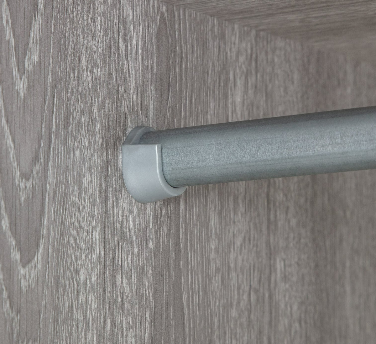 Home Seville 2 Dr Open Shelf Wardrobe -Grey Oak Effect (B Grade 1122)