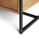 Nomad Oak Veneer Coffee Table - Natural | Stylish Lounge Centerpiece