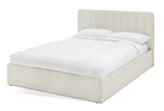 Home Pandora Small Double End Lift Ottoman Bed - Cream | lift-up storage bed