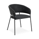Habitat Sawyer Pair of Fabric Dining Chairs - Charcoal