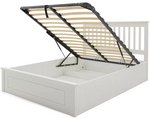 Aspley Small Double Wooden Ottoman - White (B Grade)
