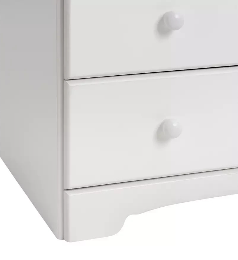 Nordic 2 Door 3 Drawer Wardrobe - White (B Grade)