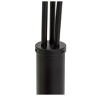 Curico 3 Light Floor Lamp - Matt Black