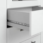 Brisbane 4 Door 3 Drawer Mirror Wardrobe - White |Spacious Clothing Organization