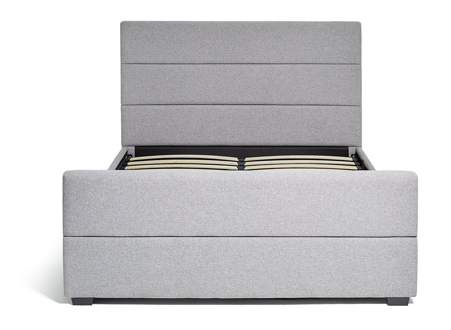 Home Costa Fabric Double Ottoman Bed Frame - Grey (S)
